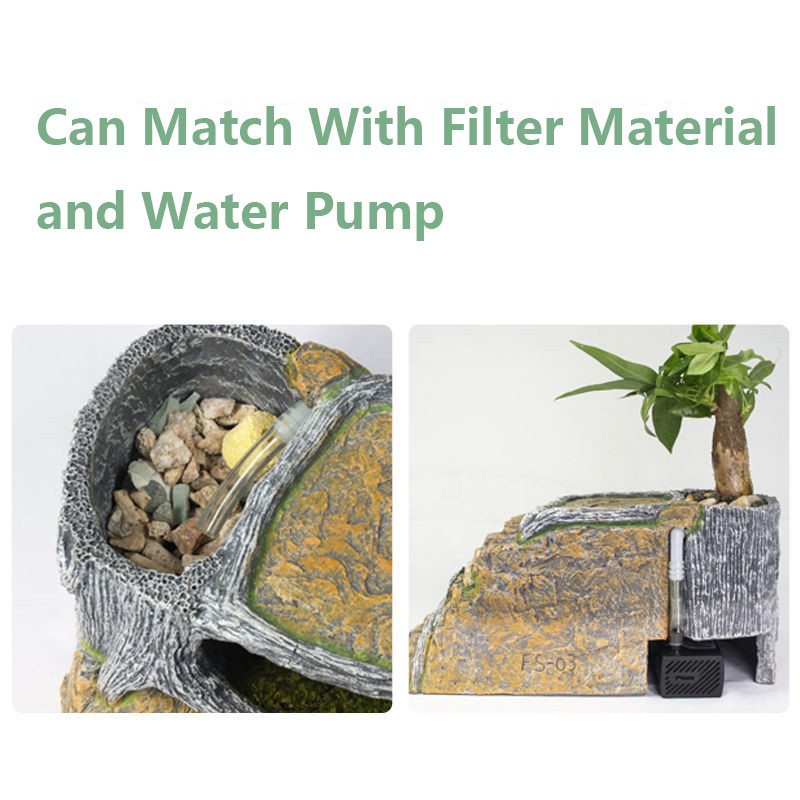 Reptile Lizard Snake Hideout Cave Hiding House Room Resin Cage Decor