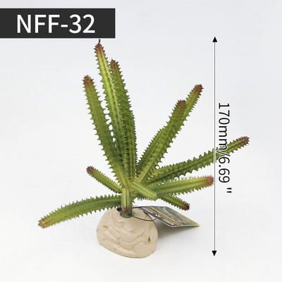 Planta de simulare decorativă Plante de deșert Ornament pentru cutie de reptile Ornament peisaj Acvariu