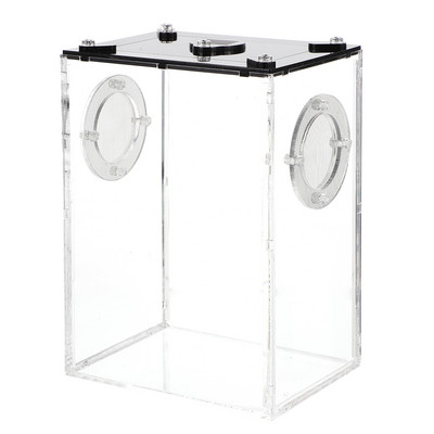 Reptile Box Breeding Cage Tank Snake Acrylic Habitat Gecko Transparent Pet Lizard Container Feeding Spider Portable Hatching