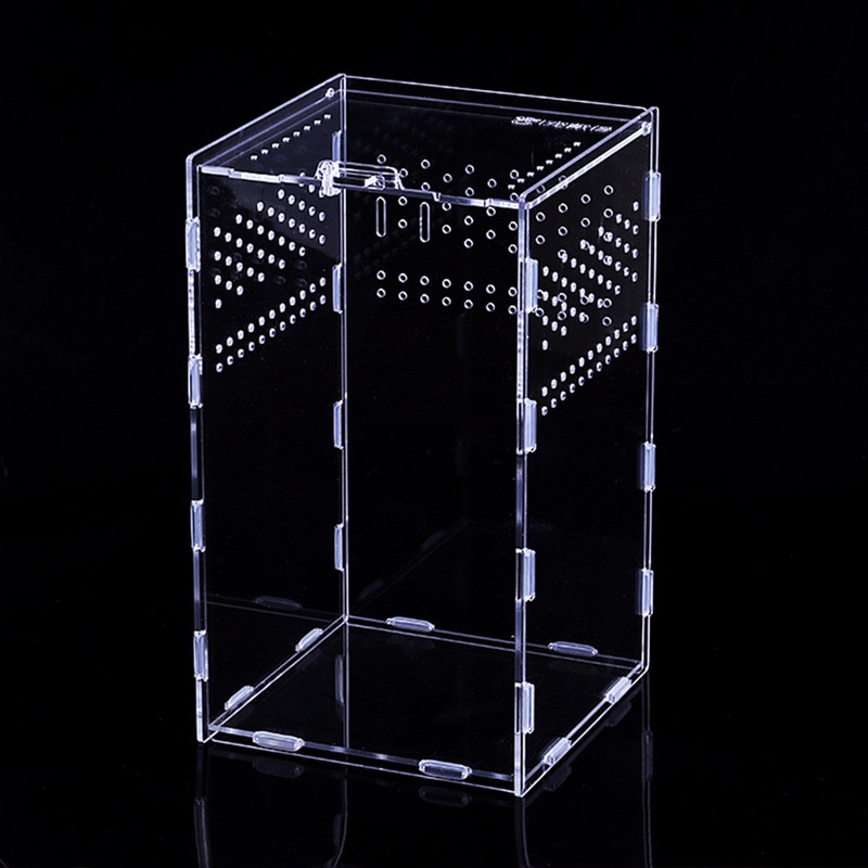 Reptile Boxes Clearpet Breeder Θήκες Εμπορευματοκιβώτια Breeders Lizard Habitaticubators Διαφανής Διατήρηση Spider Storage Holders