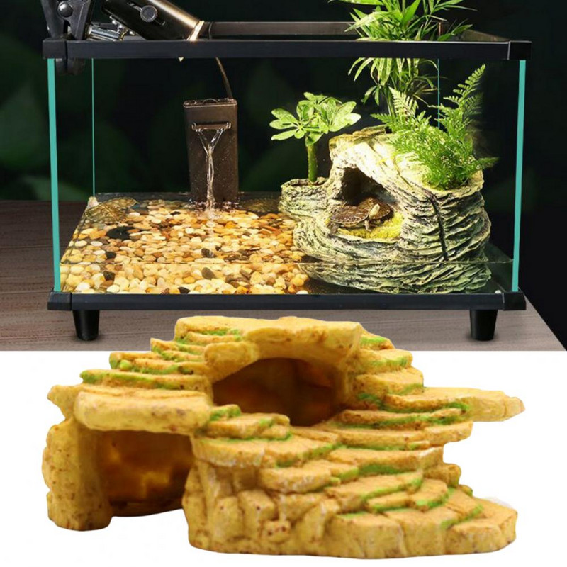 1 buc Accesoriu pentru broasca testoasă cu platformă pentru rezervor de pește pentru terasă pentru reptile de uz casnic