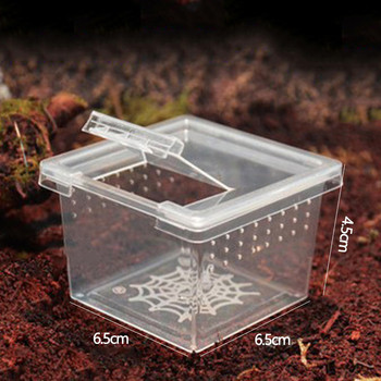 Ερπετό ακρυλικό κλουβί αναπαραγωγής ενδιαίτημα σαύρα φίδι αμφίβιο βάτραχος αράχνη κουτί Διαφανές έντομο αναπνεύσιμο Terrarium