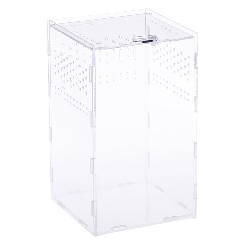 Reptile Clear Boxescases Pet Breeder Διάφανη σαύρα Keepingincubators Μεταφορείς Ενδιαίτημα Εμπορευματοκιβώτια Κάτοχοι Αποθήκευση Αράχνη