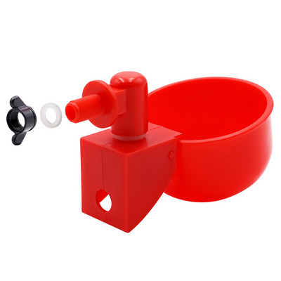 50 vnt. vištienos geriamojo vandens puodelis, automatinis gertuvės dubuo Vištienos tiektuvas paukštienos vandens puodelis geriamasis dubuo su tvirtinimo varžtu