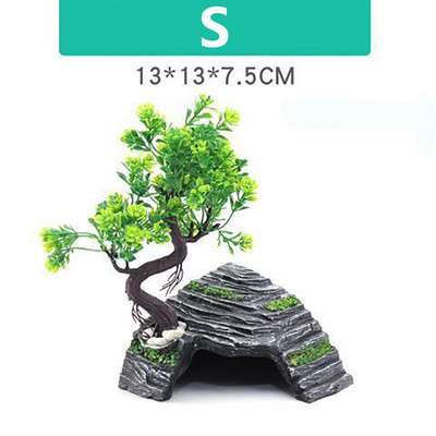 Reptile Lizard Snake Turtle Hideout Cave Hiding House Room Resin Terrarium Decor