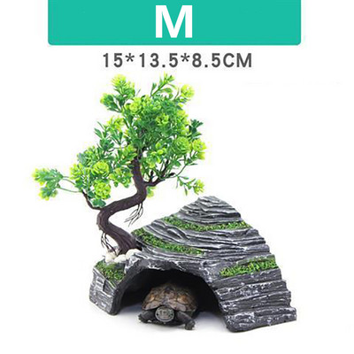 Reptile Lizard Snake Turtle Hideout Cave Hiding House Room Resin Terrarium Decor