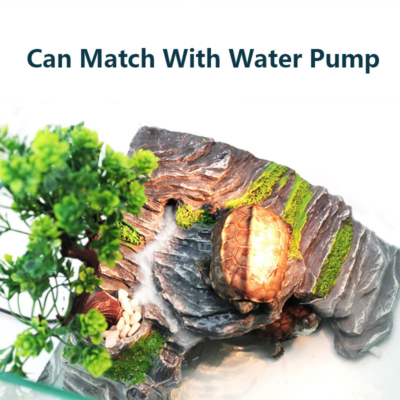 Reptile Lizard Snake Turtle Hideout Cave Hiding House Room Resin Terrarium Decor