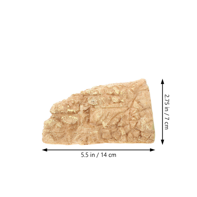 Rāpuļu terārija bruņurupuču rampas dekors slēptuve, alu sveķi, mājsaimniecības reālistiski dekoratīvi materiāli dabīgi aksesuāri, spilgti