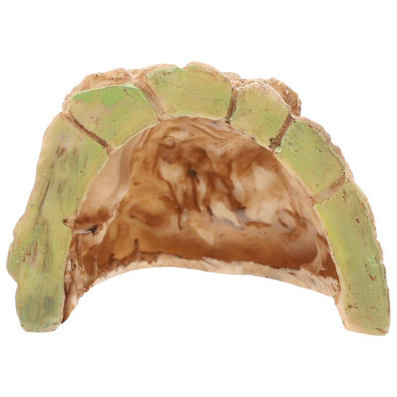 Rāpuļu terārija bruņurupuču rampas dekors slēptuve, alu sveķi, mājsaimniecības reālistiski dekoratīvi materiāli dabīgi aksesuāri, spilgti