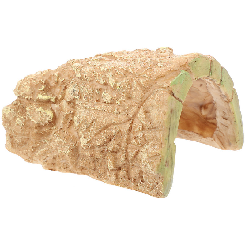 Rāpuļu terārija bruņurupuču rampas dekors slēptuve, alu sveķi, mājsaimniecības reālistiski dekoratīvi materiāli dabīgi aksesuāri, spilgti