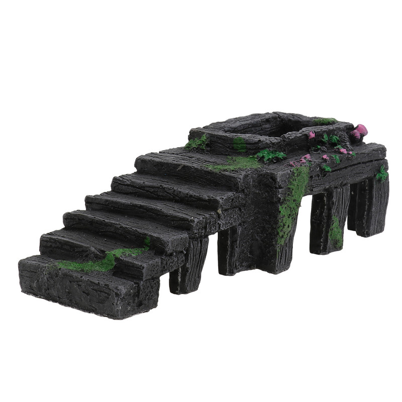 Platforma za špilju Akvarij Kornjača Riba Dock Plutajuća kornjača Dekoracija Stanište Spremnik Gmazova Smola Dekoracija Terarij