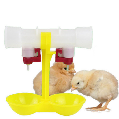 10 τεμ. Κοτόπουλο ποτήρι με διπλό κρεμαστό φλιτζάνι Πουλερικά πόσιμο σιντριβάνι Μπάλα θηλή 25 mm Drinkers Chicken Equipment