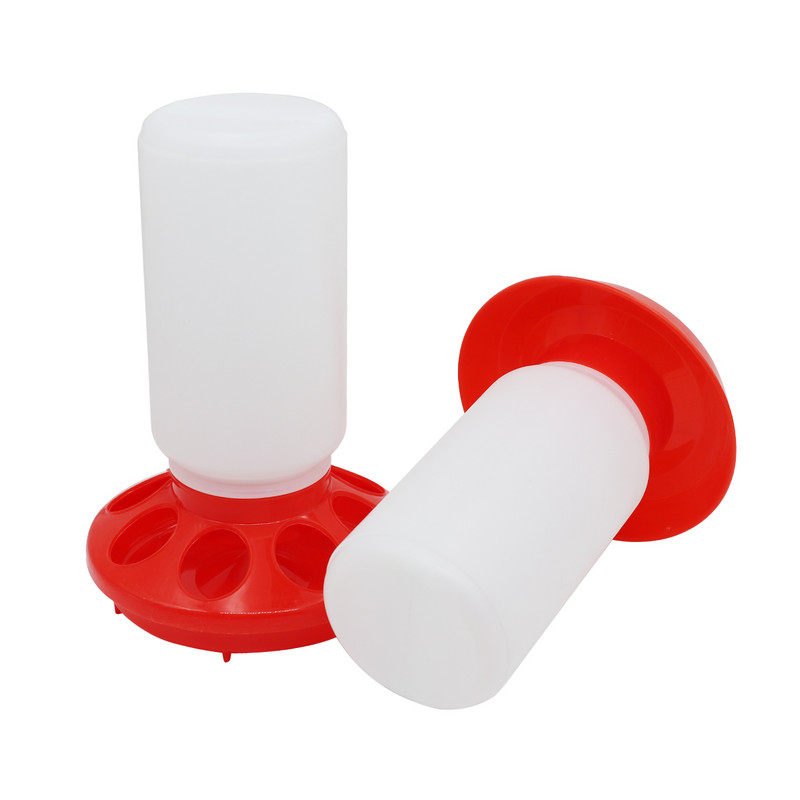 1L găleată pentru hrănitor de apă pentru pui, fântână de băut pentru păsări, găleată de apă pentru mâncare pentru pui, distribuitor de apă pentru păsări