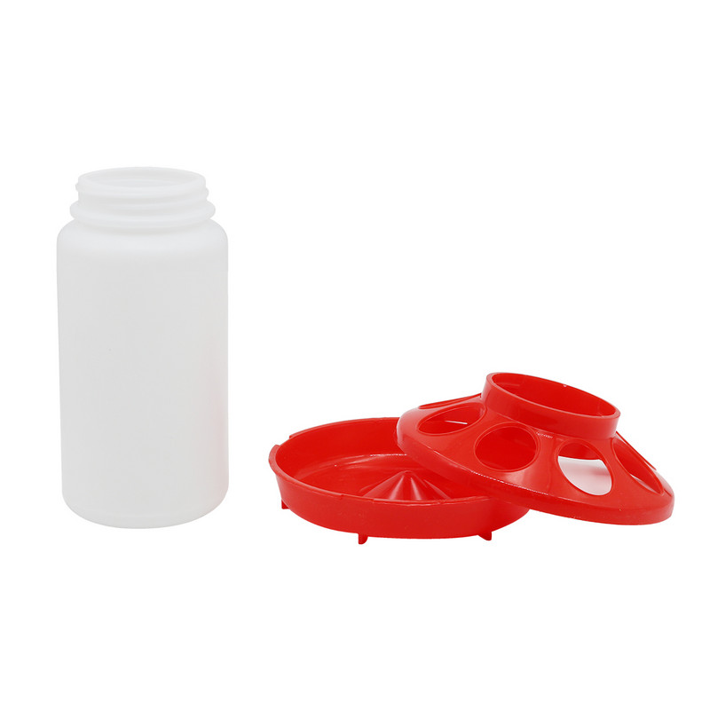 1L găleată pentru hrănitor de apă pentru pui, fântână de băut pentru păsări, găleată de apă pentru mâncare pentru pui, distribuitor de apă pentru păsări