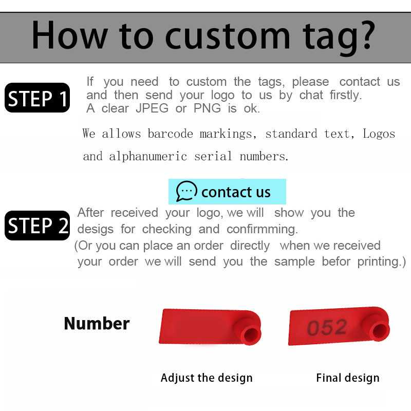 Kariloomade kõrvamärgid 100 numbriga lamba identifitseerimissilt Põllumajandusloomade tarvikud kitsedele sigadele kõrvarõngad lehmad veise marker