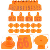 100 tk Veiste sildid Veterinaarmärgised Veterinaarmärgised Loomade märgised Lehmamärgised Number Veise märgis