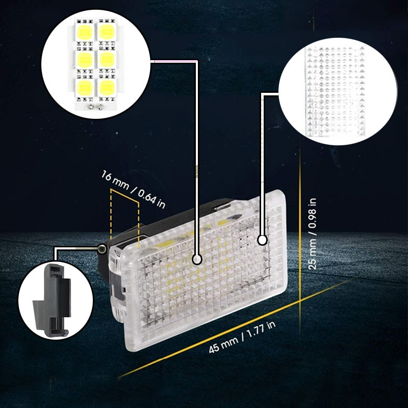 Skirta Tesla Model 3 YSX itin ryškus vidinis LED apšvietimo lempučių rinkinio priedai, tinkantys bagažinei, bagažinei, durų balai, pėdų šulinio žibintams