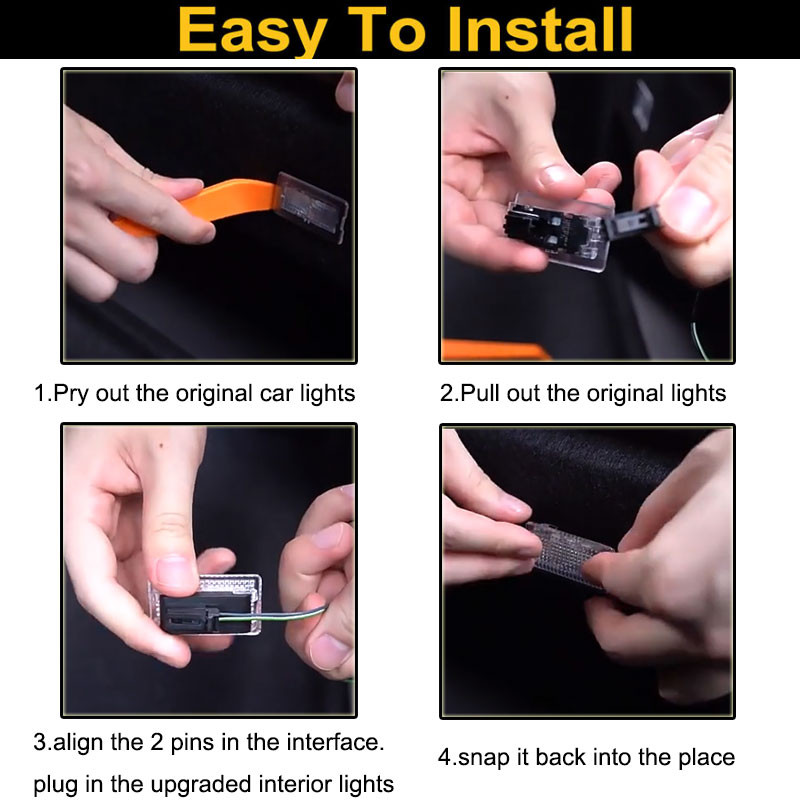 Skirta Tesla Model 3 YSX itin ryškus vidinis LED apšvietimo lempučių rinkinio priedai, tinkantys bagažinei, bagažinei, durų balai, pėdų šulinio žibintams