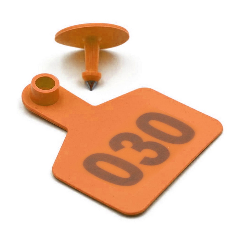 100 de bucăți etichete pentru urechi de capră, oaie, porc, capră, marcator de urechi, 001-100, etichetatoare de identificare a animalelor numerotate, provizii pentru animale de fermă