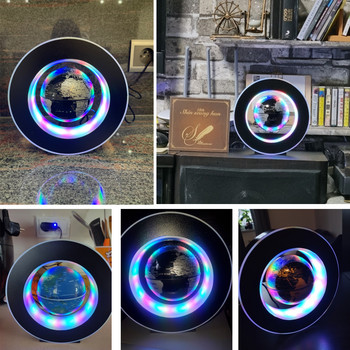 Φωτιστικό αιώρησης Magnetic Levitation Globe LED Παγκόσμιος χάρτης Περιστρεφόμενα φώτα σφαιρικής σφαίρας Φώτα κομοδίνου Δώρα καινοτομία για πλωτό φωτιστικό