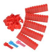 Ohutu ilmastikukindel kõrvamärgid, 100 komplekti sea identifitseerimiskaart