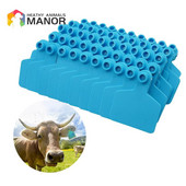 100 τεμ. Cow Cattle Tpu Ear Tag Σημάδια χωρίς λόγια αυτί Πληκτρολογώντας χάλκινα σκουλαρίκια κεφαλής Κάρτα ταυτότητας ζώων φάρμας