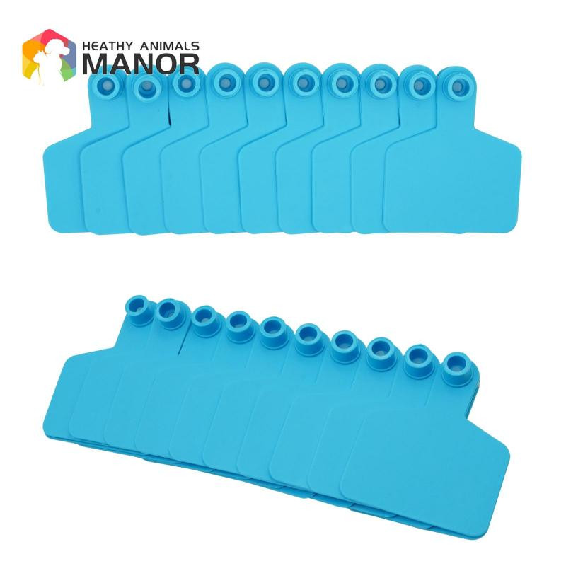 100 τεμ. Cow Cattle Tpu Ear Tag Σημάδια χωρίς λόγια αυτί Πληκτρολογώντας χάλκινα σκουλαρίκια κεφαλής Κάρτα ταυτότητας ζώων φάρμας