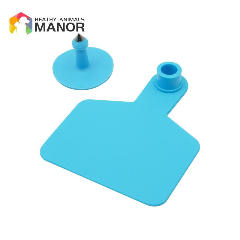 100 τεμ. Cow Cattle Tpu Ear Tag Σημάδια χωρίς λόγια αυτί Πληκτρολογώντας χάλκινα σκουλαρίκια κεφαλής Κάρτα ταυτότητας ζώων φάρμας