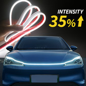 XINFOK LED Φώτα κουκούλας αυτοκινήτου Λωρίδα Universal Auto διακοσμητικά φωτιστικά ατμόσφαιρας Φώτα περιβάλλοντος για φώτα ημέρας αυτοκινήτου DRL 12