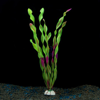 Μωβ Πράσινο Τεχνητό Πλαστικό Χόρτο Στολίδι Δεξαμενή Ψαριών Νερό Φυτό Ενυδρείο Τοπίο Διακόσμηση 30cm Τεχνητή Διακόσμηση Ενυδρείο