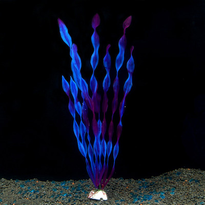 Violeta zaļa mākslīgā plastmasas zāle zivju tvertnes ornaments ūdens augu akvārija ainavas dekors 30cm mākslīgais dekors akvārijs