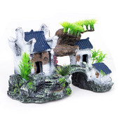 Metermall Umjetna zgrada od smole Ukrasi Kuća za gmazove Akvarijum Pribor za uređenje okoliša