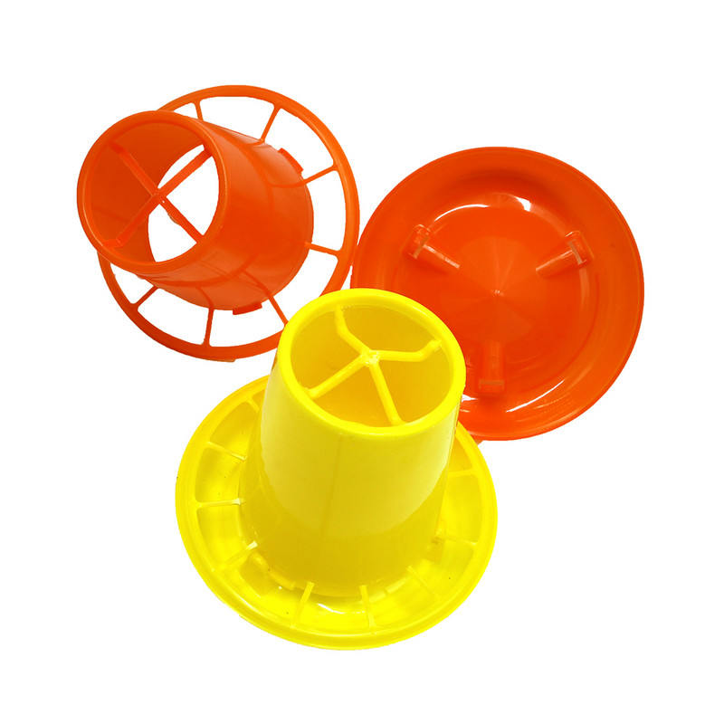 2 bucăți 1 kg hrănitoare păsări de curte pui instrumente mici de hrănire galben portocaliu din plastic zi pui broiler cușcă consumabile asociate agricultură