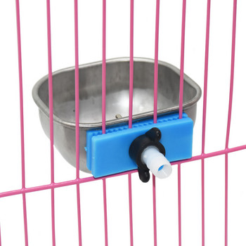 Купа за вода от заек от неръждаема стомана Farm Rabbit Автоматична поилка Заешка клетка Fix Cup Raising Купа за пиене от лисица от норка 1 бр.