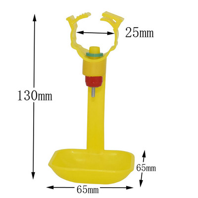 15 buc. Cupe pentru adăpator de pui Cupe agățate automate integrate cu țevi de 25 MM Sticlă cu bile Instrumente pentru adăpator pentru hrănire păsări