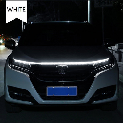 Auto päevasõidutulede riba 120 cm 150 cm 180 cm veekindel painduv LED auto dekoratiivne atmosfäärilamp, ümbritsev taustvalgus 12 V