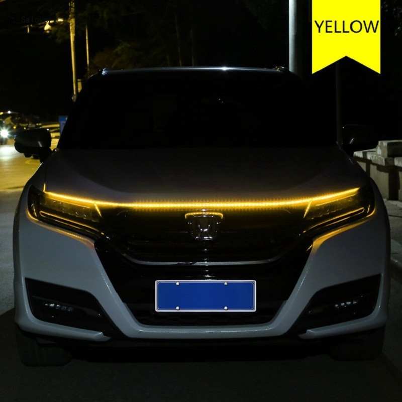 Auto päevasõidutulede riba 120 cm 150 cm 180 cm veekindel painduv LED auto dekoratiivne atmosfäärilamp, ümbritsev taustvalgus 12 V