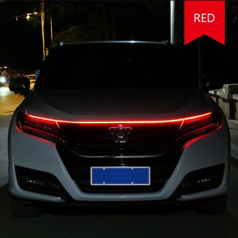Auto päevasõidutulede riba 120 cm 150 cm 180 cm veekindel painduv LED auto dekoratiivne atmosfäärilamp, ümbritsev taustvalgus 12 V