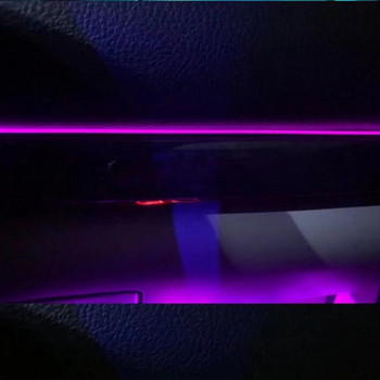 Ακρυλικά φώτα οπτικών ινών RGB Έλεγχος ήχου περιβάλλοντος φωτός με 12V αναπτήρα τσιγάρων Αυτόματο διακοσμητικό εσωτερικό φωτιστικό ατμόσφαιρας