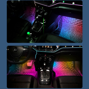 72 Λάμπα Led Strip Διακόσμηση Περιβάλλοντος Αυτοκινήτου DRL Μοντελοποίηση Ευέλικτη λάμπα ατμόσφαιρας Φωτιστικό εσωτερικού χώρου αυτοκινήτου
