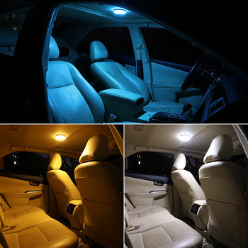 Φωτιστικό διακόπτη αφής LED αυτοκινήτου Φορητό αυτόματο φωτιστικό περιβάλλοντος φόρτισης USB Νυχτερινή φόρτιση Φωτιστικό ανάγνωσης Οροφής Μαγνητική βάση Λαμπτήρας αυτοκινήτου Αξεσουάρ αυτοκινήτου