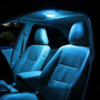 Автомобилен LED сензорен превключвател на светлината Преносима автоматична амбиентна лампа USB зареждане Нощна светлина за четене Покривна магнитна монтирана крушка Автомобилни аксесоари