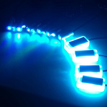Универсална 10 в 1 RGB LED 8M автомобилна интериорна декорация на оптични ленти за осветление от App Control декоративни атмосферни лампи