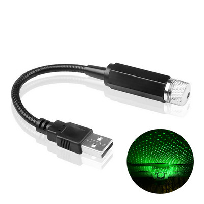 2X Ρομαντικό LED Starry Sky Night Light 5V USB Powered Galaxy Star Projector Lamp για Διακόσμηση οροφής Δωμάτιο Οροφής Αυτοκινήτου Plug and Play