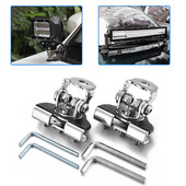 1PAIR Automašīnas dzinēja pārsega LED gaismas stiprinājuma kronšteins Auto dzinēja pārsega vāks Piller Lamp Holder Skava Clip bez urbšanas SUV 4WD 4X4