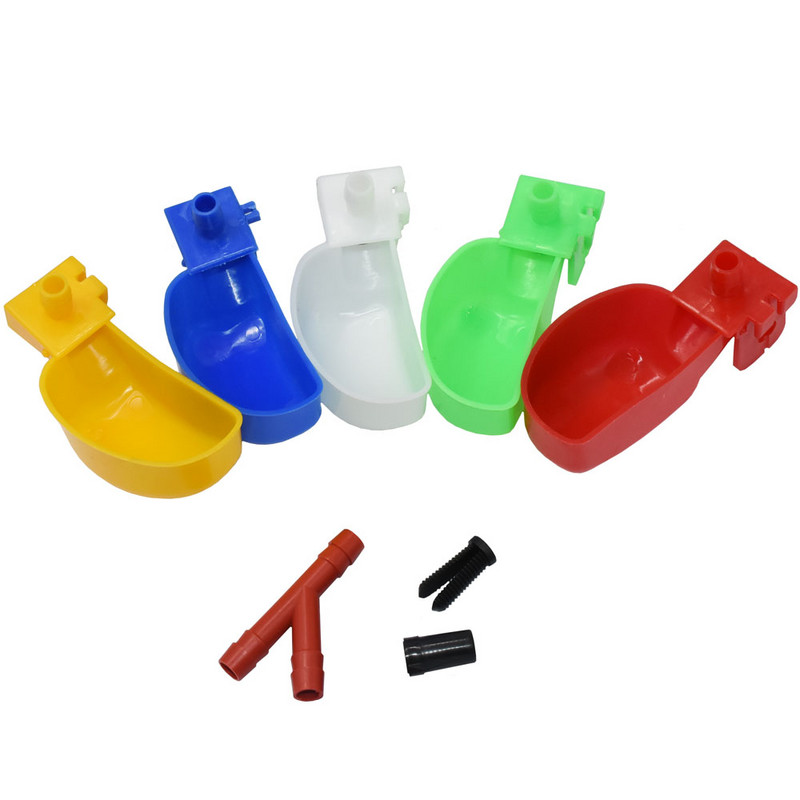 20 vnt. Putpelių geriamojo dubenėlio naminių paukščių šėrimo reikmenys Putpelių geriamasis vanduo Daugiaspalvis putpelių vandens dubuo plastikinės medžiagos marškinėliai