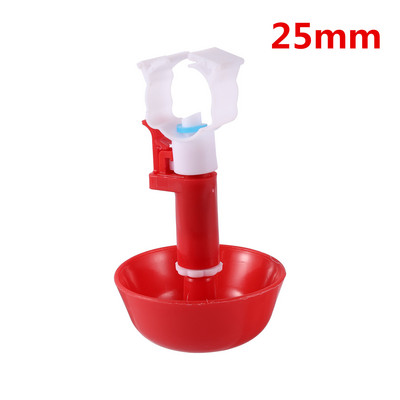 5 gab. Automātisks vistas nipelis dzērājs Farm Chicken Coop padevējs ar sarkanu piekaramo kausu mājputnu fermas audzēšanas piederumiem