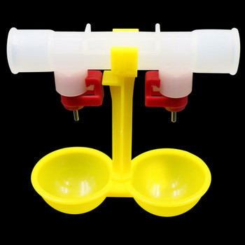 20 Σετ Πουλερικά Σιντριβάνι Double Hanging Cup Ball Nipple Chicken Drinkers 20mm/25mm Εξοπλισμός για μπολ νερού ορτυκιού χονδρικής