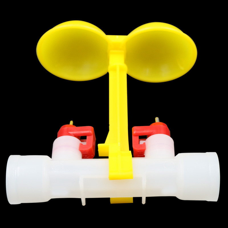 20 Σετ Πουλερικά Σιντριβάνι Double Hanging Cup Ball Nipple Chicken Drinkers 20mm/25mm Εξοπλισμός για μπολ νερού ορτυκιού χονδρικής