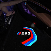 Accesorii auto 2PC LED Lumina usii auto Lampa laser Logo Lumina de bun venit Fantoma Accesorii Bmw pentru BMW E93 3-series 328i 335i 335is